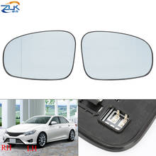 ZUK Exterior Rearview Mirror Glass With Heating Car Outside Reversing Lens For Toyota For Prius 2010-2017 Mark X Reiz 2010-2015 2024 - buy cheap