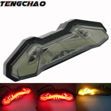 Motorcycle Rear Brake Turn Signal Tail Light LED PVC Red Yellow Taillight For Yamaha MT09 MT10 FZ09 FZ10 FJ09 2014 2015 2016 2024 - buy cheap