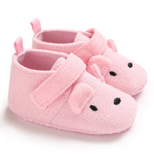 Детская обувь с милым животным лицом, хлопчатобумажная подошва, мягкая, удобная, противоскользящая, для новорожденных, малышей, кроватки, для начинающих ходить, обувь для младенцев, мокасины 2024 - купить недорого