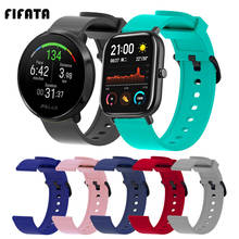 FIFATA-Correa de silicona suave para reloj inteligente, pulsera colorida de 20MM para reloj Polar Ignite, para Xiaomi Huami Amazfit GTS/Bip/GTR, 42MM 2024 - compra barato