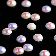 Trim AB White Color Rhinestones Ceramic Beads Pearl Rhinestones For Clothes Applique Glue On Decoration On Nail Dress Crafts F 2024 - buy cheap