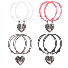 Best Friend bracelet Pendant Cute Pink Peach Heart-shaped BFF Friendship  Wommen Accessories Jewelry  Birthday Gift Wholesale 2024 - buy cheap