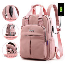 Mochilas para laptop para meninos e meninas, bolsa rosa com carregador usb para adolescentes 2020 2024 - compre barato