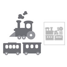 2020 New Cartoon Train Chimney Car and Smoke Cloud Metal Cutting Dies For DIY Greeting Card Album Scrapbooking Making No Stamps 2024 - buy cheap