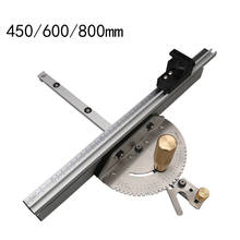 Miter Gauge Aluminium Profile Fence W/ Track Stop Table Saw Router Miter Gauge Saw Assembly Ruler for Woodworking Tools 2024 - buy cheap