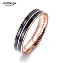 JeeMango Fashion Jewelry Ring Simple Design Titanium Stainless Steel Anniversary Wedding Rings For Women Anillos Mujer JR17060 2024 - buy cheap