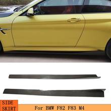 Carbon Fiber Side Skirts Door Bumper Lip Aprons for BMW 3 Series F80 M3 4 Series F82 F83 M4 2012-2017 Car Styling 2024 - buy cheap