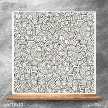 ZhuoAng Floral texture Clear Stamps/Silicone Transparent Seals for DIY scrapbooking photo album Clear Stamps 2024 - buy cheap