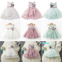 Pudcoco 0-5T Floral Toddler Baby Lovely Girl Clothes Dresses Sleeveless Dress Princess Pageant Lace Tutu Dress Outfits 6M-5Y 2024 - buy cheap