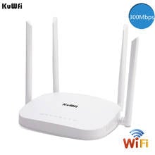 KuWFi 4G LTE Wifi Router 300Mbps 3G/4G Wireless CPE Router with Sim Card Slot Support 4G to LAN With 4pcs Antennas up to 32users 2024 - buy cheap