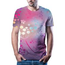 Новая модная футболка с 3d принтом и простым дизайном, мужская и женская модная футболка в уличном стиле, футболка в стиле Харадзюку 2024 - купить недорого