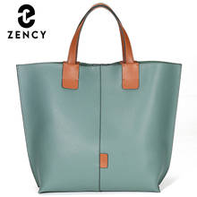 Zency 2022 New Arrival Fashion Female Handbag Simple Casual Tote Super Quality Ladies Bags Big Capacity Women Shoulder Bag Blue 2024 - buy cheap