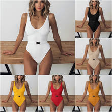 2020 sexy de uma peça de banho feminino maiô emagrecimento push up maiô ruched controle de barriga terno de natação beachwear 2024 - compre barato