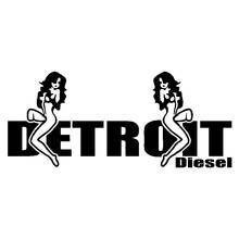 Personality Creativity DETROIT DIESEL Vinyl Decal Car Sticker Black/Silver Sunscreen Waterproof 14.5cm*6.2cm 2024 - buy cheap