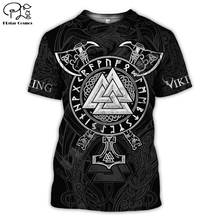 Plstar cosmos viking guerreiros vikings tatuagem símbolo harajuku newfashion 3dprint unissex manga curta t-shirts masculino/feminino engraçado s5 2024 - compre barato