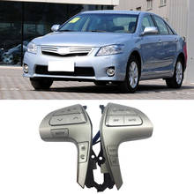 CAPQX-Interruptor de botón de Control de volante, accesorio multifunción para Toyota Camry Corolla Hilux Vigo Highlander Innova, 84250-06160 2024 - compra barato