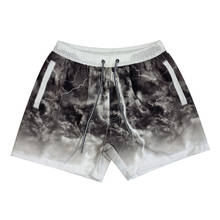 men shorts 3D printed men beach shorts beach vacation casual shorts fashion mid-waist drawstring men board shorts 2024 - buy cheap