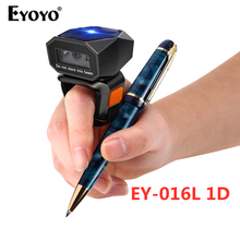 Eyoyo EY-016L 1D Wearable Ring Barcode Scanner Bluetooth 2.4GHz Wireless USB Wired Connection Mini Finger Bar Code Reader 2024 - buy cheap