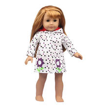 18 Inch American Doll  Clothes 2020 New Raincoat With Flowers For 1/3 BDJ Dolls For Our Generation Toys For Girls 2024 - buy cheap