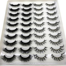 HBZGTLAD 20 pairs natural false eyelashes fake lashes long makeup 3d mink eyelashes eyelash extension mink eyelashes for beauty 2024 - buy cheap
