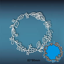 Metal Cutting Dies GARLAND New  for decor card DIY Scrapbooking stencil Paper Album template Dies 83*80mm 2024 - buy cheap