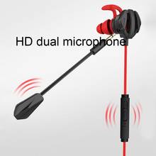 Dynamic Noise Reduction In-Ear Wired Earphones Gaming Headsets with Dual Mic Sound Insulation Earbud For PUBG CSGO PS4 2024 - buy cheap