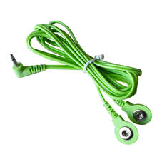 Cabos de conexão para máquina digital de eletrodo, 6 tamanhos de 2.5mm e 2 em 1, cor verde, massageador 2024 - compre barato