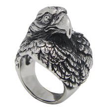 Support Dropship Newest Flying Eagle Cool Ring 316L Stainless Steel Jewelry Size 7-13 Men Eagle Ring 2024 - buy cheap