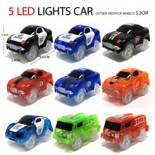 track Electric car,5 LED lamp,toy parts, car rail racing track, Educational kids toys for boys toy cars,birthday gifts 2024 - buy cheap