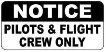 Crysss Предупреждение ждающий знак для пилотов и экипажей, только дорожный знак, деловой знак 8x12 дюймов, алюминиевый металлический знак 2024 - купить недорого