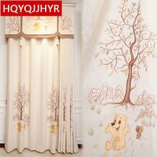 European Luxury High-Quality Children's Embroidered Blackout Curtains For Boys And Girls Bedroom Custom Finished Curtains 2024 - buy cheap