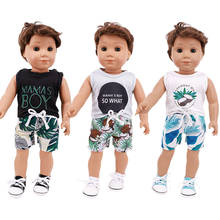 Подходит для кукол 18 дюймов 43 см аксессуары для одежды для новорожденных кукол с листьями шорты одежда для малышей подарок на день рождения 2024 - купить недорого