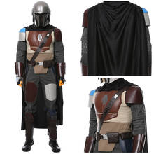 Fantasia de star wars para homens adultos, cosplay com capa para carnaval, halloween, roupa feminina 2024 - compre barato