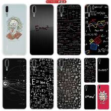 Capa de celular para huawei, para modelos p40, p10, p20, p30 lite plus pro, p8, p9 lite, p smart z 2019, star mc2 com e = mc, matemática abeto 2024 - compre barato