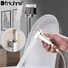 Bathroom Shower Faucet Brass Chrome Bidet Faucet Shower Tap Washer Mixer Cold And Hot Water Mixer Crane Square Shower Spray Head 2024 - buy cheap