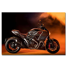 Póster de Ducati Diavel diésel para Superbike, cuadro artesanal, pintura en lienzo, imágenes artísticas de pared, impresión para decoración del hogar y sala de estar 2024 - compra barato