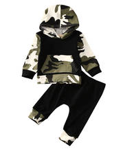 Conjunto de roupa camuflada para bebês, roupas camufladas para garotos e bebês de primavera outono 2024 - compre barato