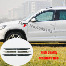 For Volkswagen Tiguan L MK2 2009 - 2020 Stainless steel car styling accessories-Car Side Badge Fender Emblem Sticker Trim Cover 2024 - buy cheap