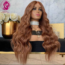 Human Hair Lace Front Wig Auburn Colored 13x4/13x6 Water Wave Frontal Wigs for Women Remy Hair Glueless Pre Plucked 150% 180% 2024 - buy cheap