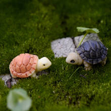 2 шт. мини черепаха миниатюрная Фея садовое Украшение DIY кукольный домик Террариум микро ландшафтное Украшение DIY подарок 2024 - купить недорого