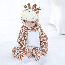Vestido de dormir de flanela saileroad, pijama de coelho para bebês, camisola para meninos e meninas, macacão kigurumi 2024 - compre barato