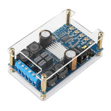 Placa amplificadora digital bluetooth, amplificador de áudio sem fio bt 3.0/4.0/4.1, 2 canais, 50w + 50w, módulo pequeno amplificador 2024 - compre barato