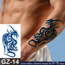 Tatuaje de manga temporal para hombres y mujeres, tatuaje de transferencia a prueba de agua, falso, de arte corporal, de dragón de larga duración 2024 - compra barato