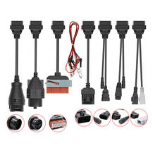 Conjunto completo de cabos para caminhão/carro, 8 em 1, para programa de multidiagnóstico, ferramenta de diagnóstico obdii, scanner obd, caminhão, alta qualidade 2024 - compre barato