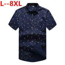 Camisa hawaiana de manga corta para hombre, Camisas florales de talla grande, informales, para vacaciones y verano, 8XL, 6XL, 5XL 2024 - compra barato