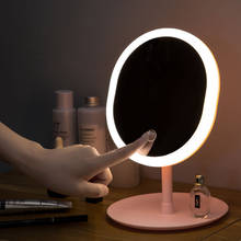 Makeup Mirror Makeup Backlit Mirror Light With Natural White Three color LED lights Vanity Mirror Desktop Vanity Mirrors 2024 - buy cheap