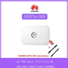 Разблокированный Huawei E5573 E5573s-320 E5573cs-856 150 Мбит/с CAT4 4 аппарат не привязан к оператору сотовой связи FDD беспроводной маршрутизатор 3G мобильный точку доступа Wi-Fi 2024 - купить недорого