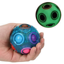 Luminous Magic Rainbow Creative Maze Toy Fidget Ball Autism Toys Funny Hand Game Anti Stress Brain Teaser Educational Toys Gifts 2024 - buy cheap