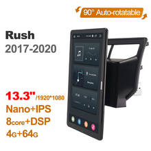 Rádio para carro 13.3x1920 ownice 1 din, android 1080, gps, tocador de sistema de áudio automático e rotação automática 2024 - compre barato