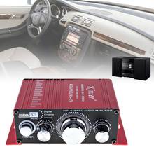 Автомобильный стереоусилитель, Мини 2-канальный Hi-Fi стерео усилитель, усилитель DVD CD MP3 вход для автомобиля, мотоцикла, домашнего автомобиля, аудио 2024 - купить недорого